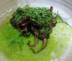 Chargrilled Octopus with Snow Pea Juice